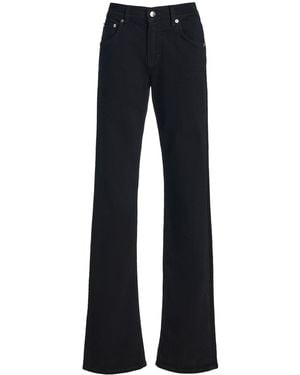 Haikure Chewy Rigid Mid-rise Straight-leg Jeans - Black