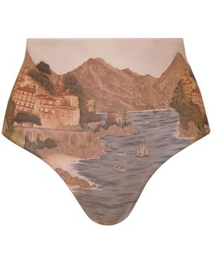 ANDRES OTALORA Pura Calma High-Waisted Bikini Bottom - Natural