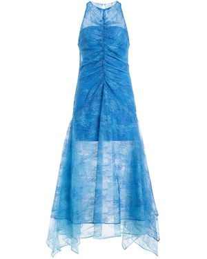 Third Form Exclusive Reflect Layered Lace Midi Dress - Blue