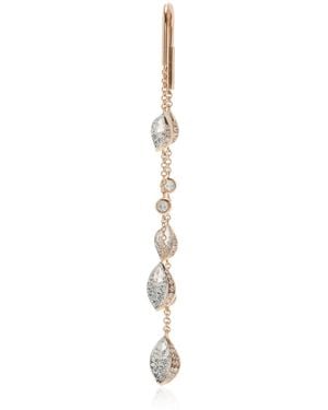 Harakh Frangipani 18k Rose Gold Diamond Single Earring - Pink