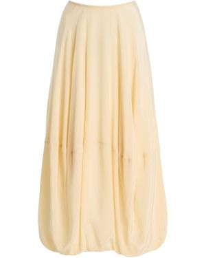 Lemaire Silk Balloon Skirt - Natural