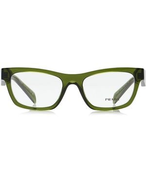 Prada Square-Frame Acetate Glasses - Green