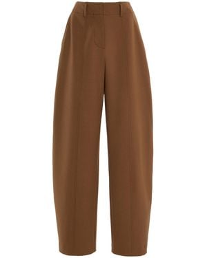 Ulla Johnson Ames Barrel-Leg Pants - Brown