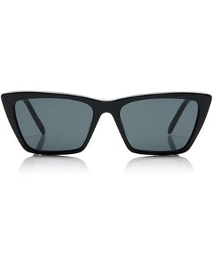 Saint Laurent Sunglasses Cat Eye Full Rim, Frame And Lens Sl737Micathin001 - Black