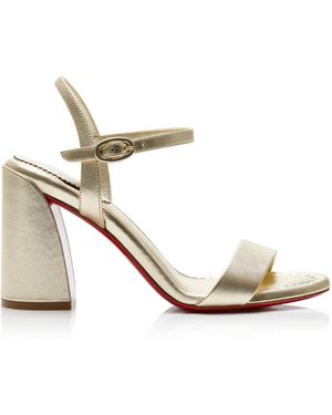 Christian Louboutin Miss Jane 85Mm Leather Sandals - White