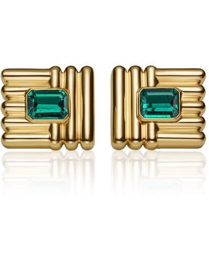 Sauer 18K Spina Earrings - Green