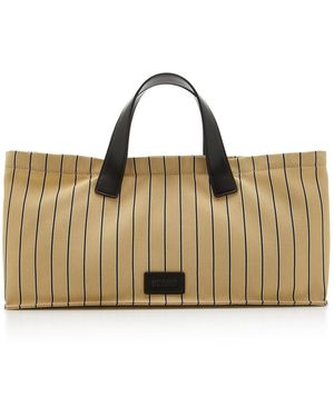 STAUD Port Striped Tote Bag - Natural