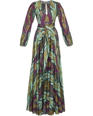 Lena Hoschek Bliss Cotton Maxi Dress - Green