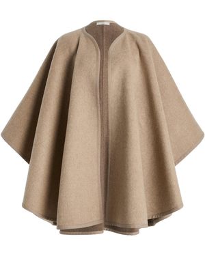 Co. Draped Wool-Cashmere Cape - Brown