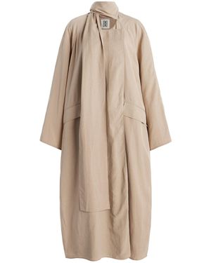 By Malene Birger Campagna Tencel-Linen Trench Coat - Natural