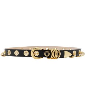 DEHANCHE Revenge Leather Belt - Black