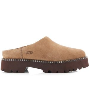 UGG Uptowner Sheepskin Mules - Brown