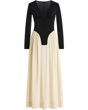 Bevza Exclusive Fiona Jersey Maxi Dress - Multicolour