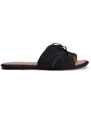 Odissi Lipa Rafia Slides - Black