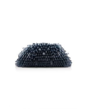 Cult Gaia Jaala Nano Beaded Clutch Bag - Blue