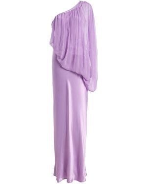 Third Form Exclusive Solstice One-Shoulder Chiffon Maxi Dress - Purple