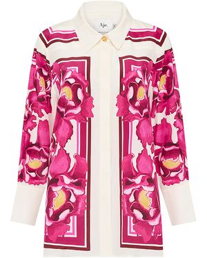 Aje. Atomic Silk Shirt - Pink