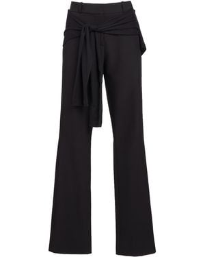 Coperni Jersey Wrap Pants - Black