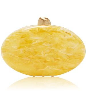 Cult Gaia Eviana Acrylic Clutch - Yellow