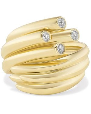 Tabayer Sheaf 18K Diamond Ring - Metallic