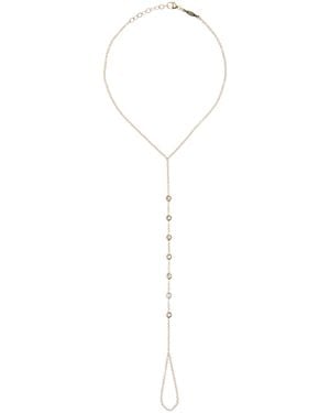 Jacquie Aiche Exclusive La Isla 14K Diamond Toe Anklet - White