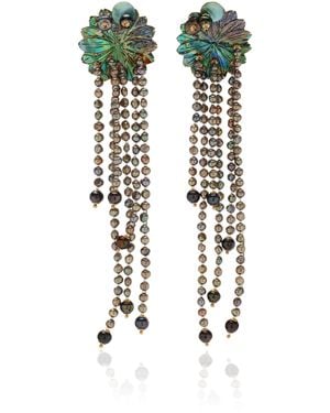 Isshi Lichen Earrings - White