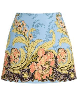 Cara Cara Chrissy Cotton-Sateen Mini Skirt - White