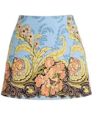 Cara Cara Chrissy Cotton-Sateen Mini Skirt - White