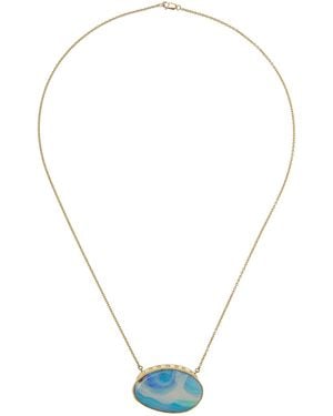 Annette Ferdinandsen Aurora 18K Boulder Opal And Diamond Necklace - Blue
