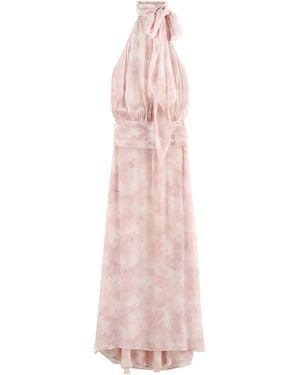 ARAKII Exclusive Ruffled Crepe Maxi Dress - Pink