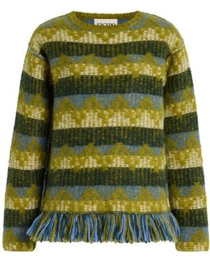 Escvdo Salkantay Alpaca-Wool Jumper - Green