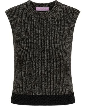 MACCAPANI Giuly Cotton-Blend Top - Black