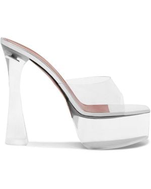 AMINA MUADDI Dalida Pvc Platform Mules - Multicolour