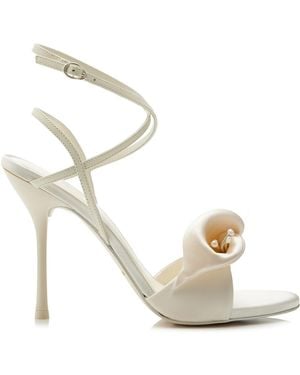 Cult Gaia Carly Satin Sandals - Metallic