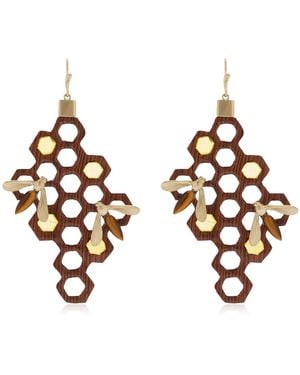 Annette Ferdinandsen Hive 14K Multi-Stone Earrings - Blue