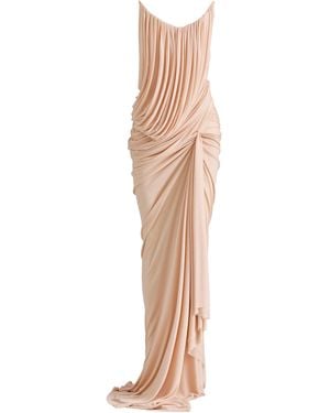 Maticevski Cassini Draped Chiffon Gown - Natural