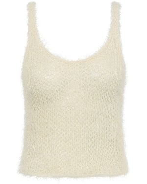 Gabriela Hearst Nur Silk-Blend Knit Tank Top - Natural