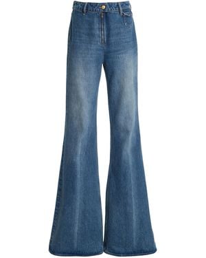 Ulla Johnson Zephyr High-Rise Denim Flared Jeans - Blue