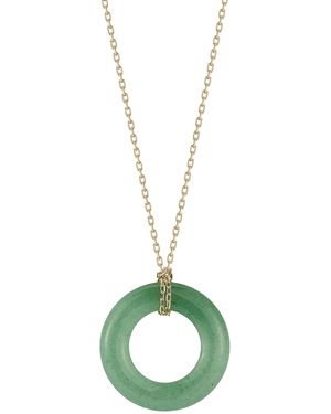 Mateo 14K Jade Donut Necklace - Green