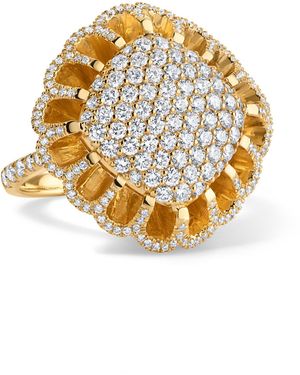 Mindi Mond New York Floating All 18K Diamond Ring - Metallic