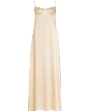 Kamperett Sloan Silk Slip Dress - Natural