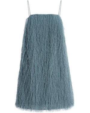 By Malene Birger Ledo Fringed Mini Dress - Blue