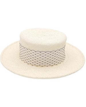Mains de Vapeur Canotier Sun Hat - White