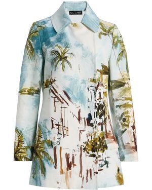 Oscar de la Renta Printed Cotton Jacket - Multicolor