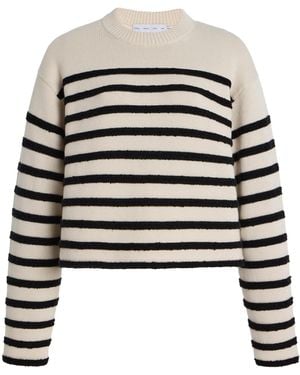 Proenza Schouler Nia Bobble Boucle Sweater - Black