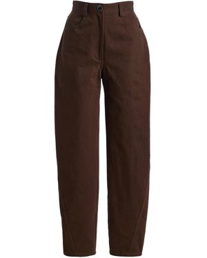 Matthew Bruch Twist Seam Denim Jeans - Brown