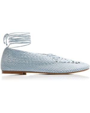 Hvoya Exclusive Riviera Merezhyvni Cotton Flats - Blue