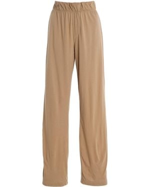ÉTERNE Cotton-blend Lounge Trousers - Natural