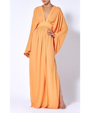 Alexis Lilla Draped Gown - Orange