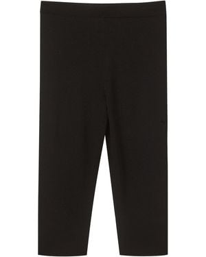 THE GARMENT Madison Ribbed Knit Capris - Black